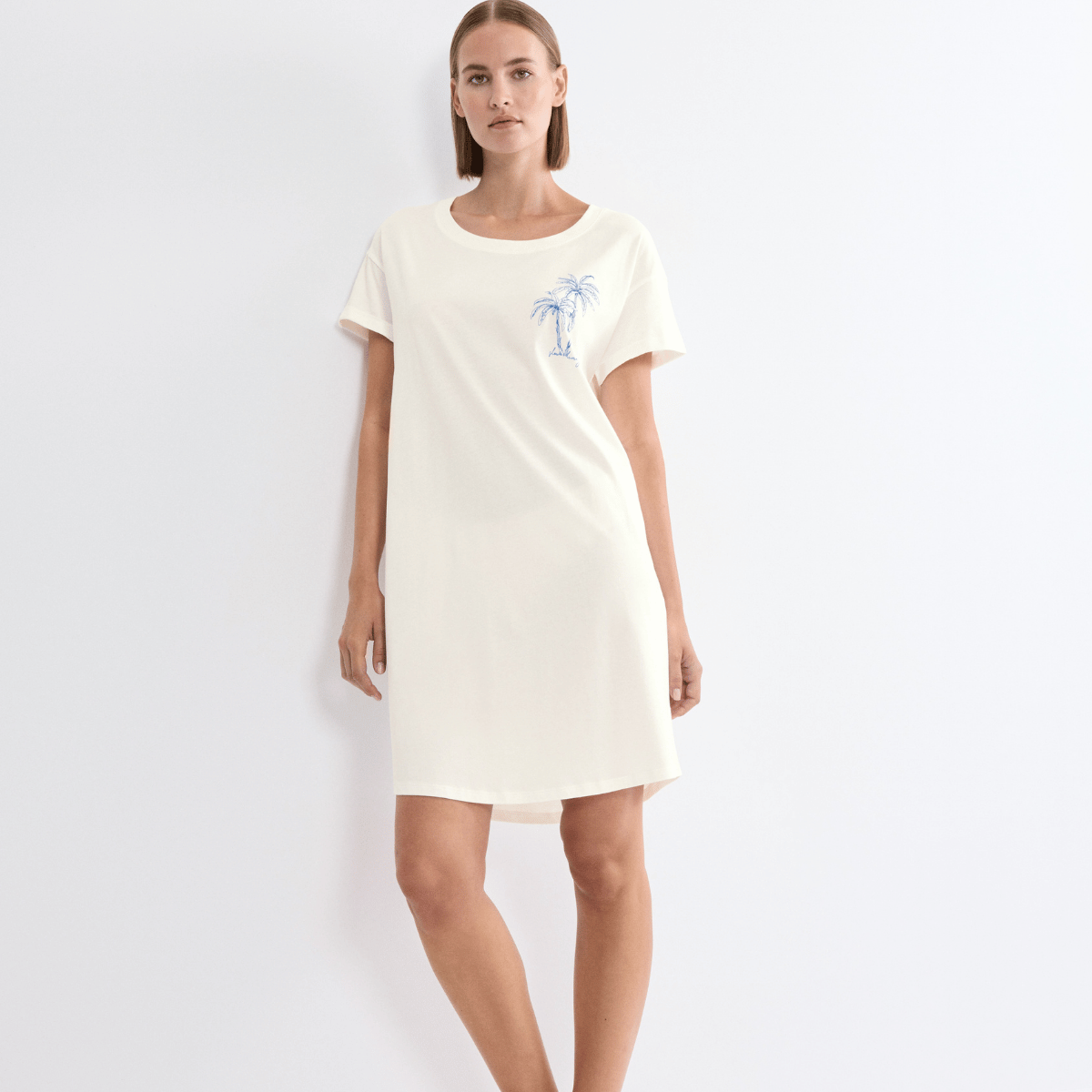 Triumph natkjole, hvid - 10221117 - 00GZ - Silk White