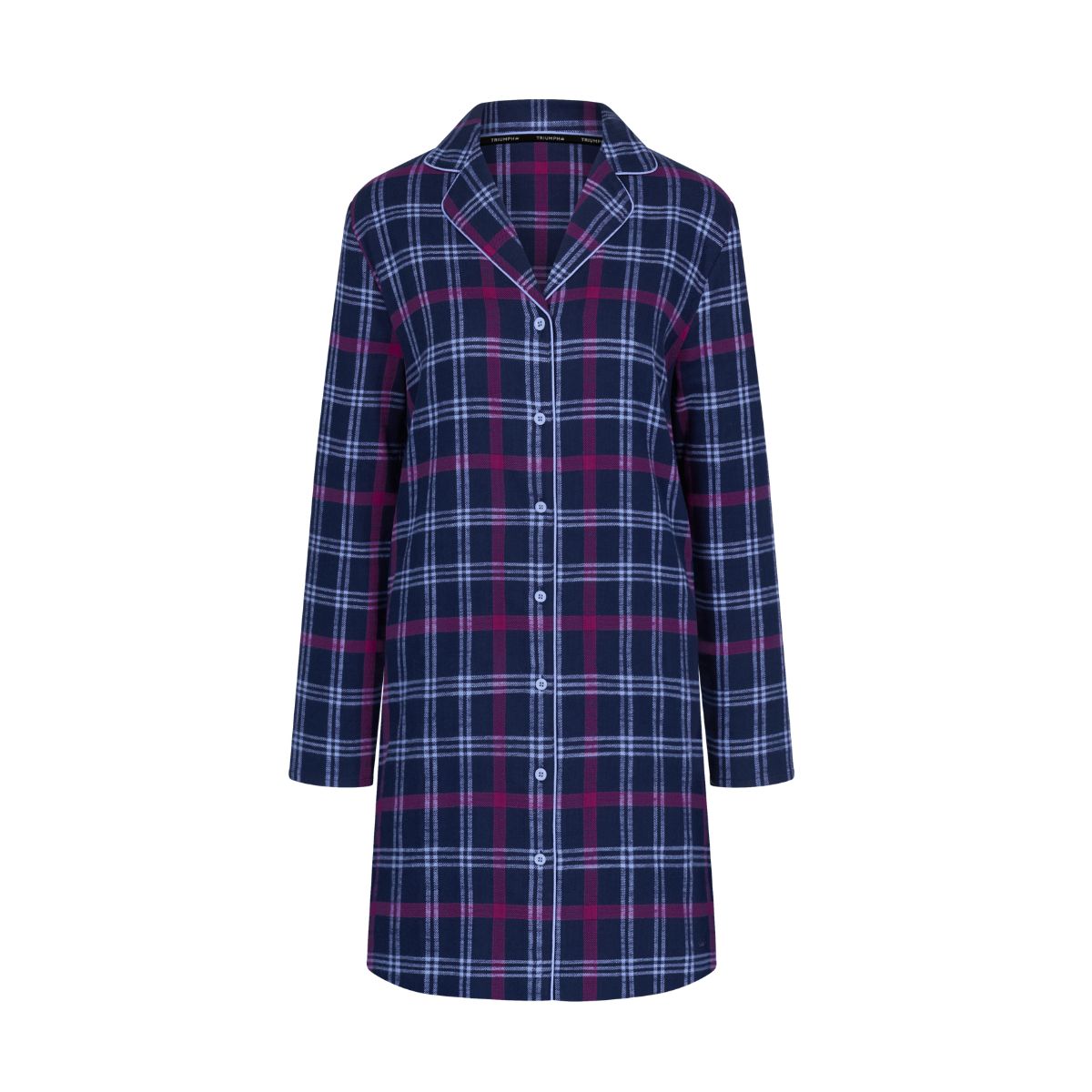 Triumph Boyfriend natskjorte, blå - 10225061 - M007 - Blue