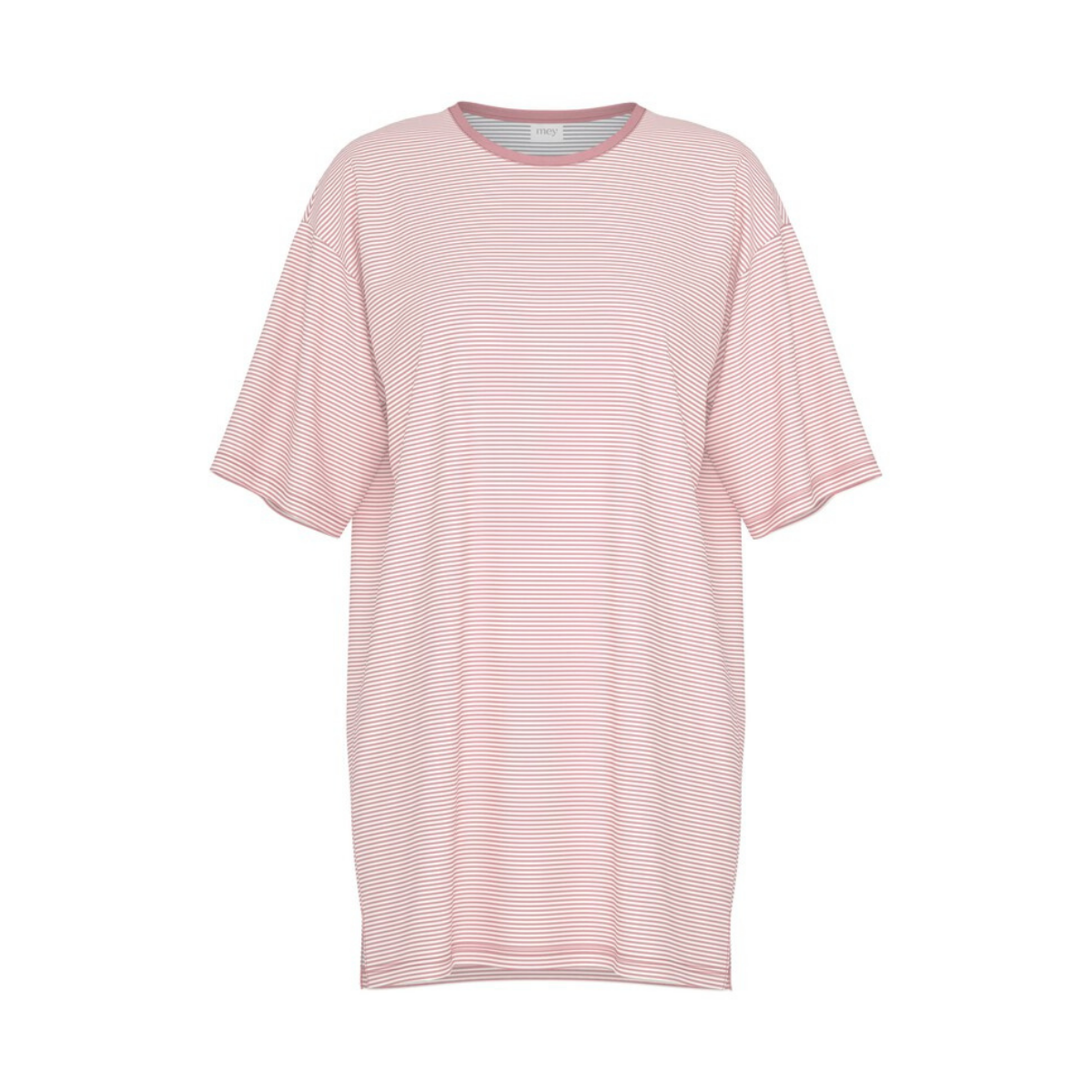 Mey Simple Stripes natkjole, lyserød - 1230132 - 1114 - Bridal Rose