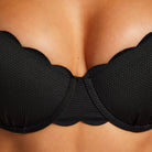 Hunkemöller scallop - Nero - 191277-NERO