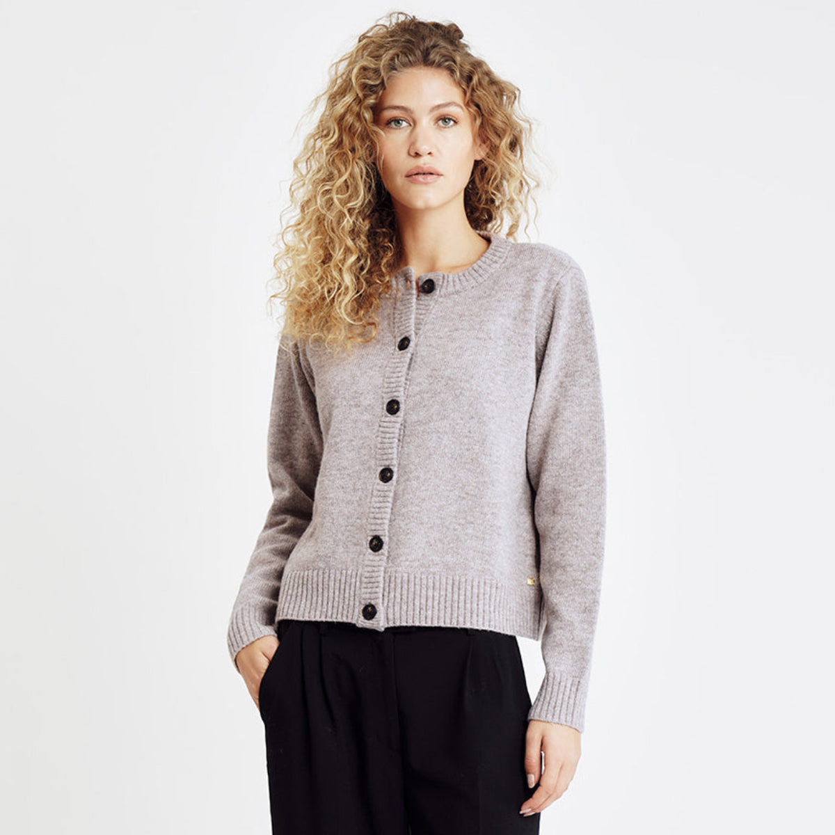 Hype The Detail cardigan, beige - 3-930-24 - 4 - Sand