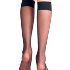 Falke Seidenglatt 15 Den Knee-High - MARINE - 41790-6179