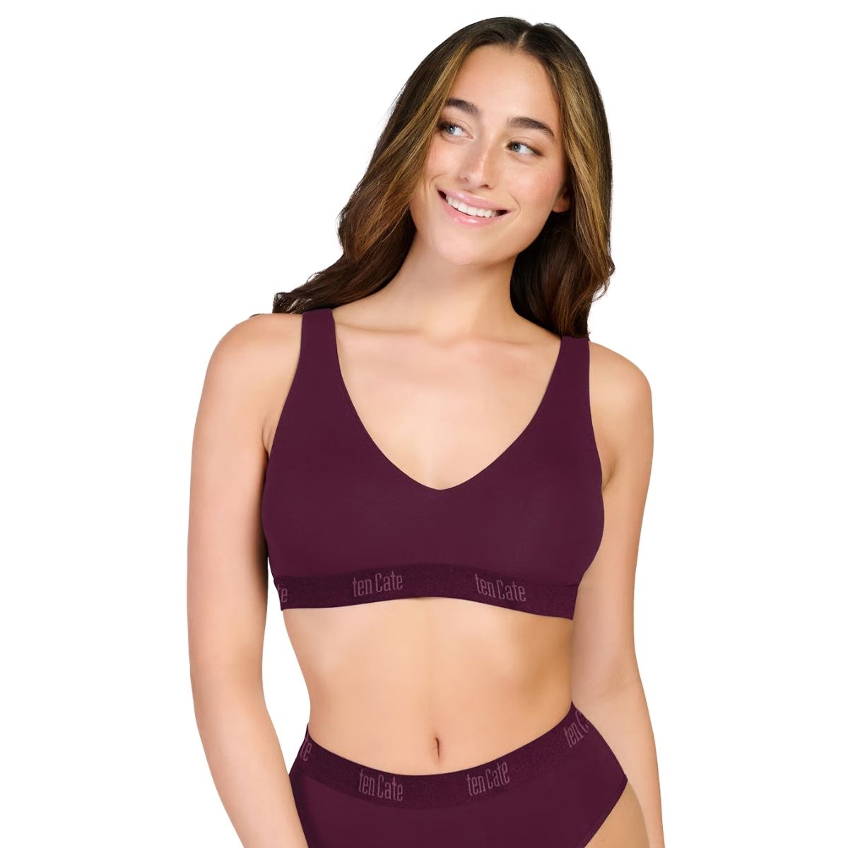 Ten Cate Comfort Modal bralette top, rød - 60873 - 6247 - Cherry Burgundy