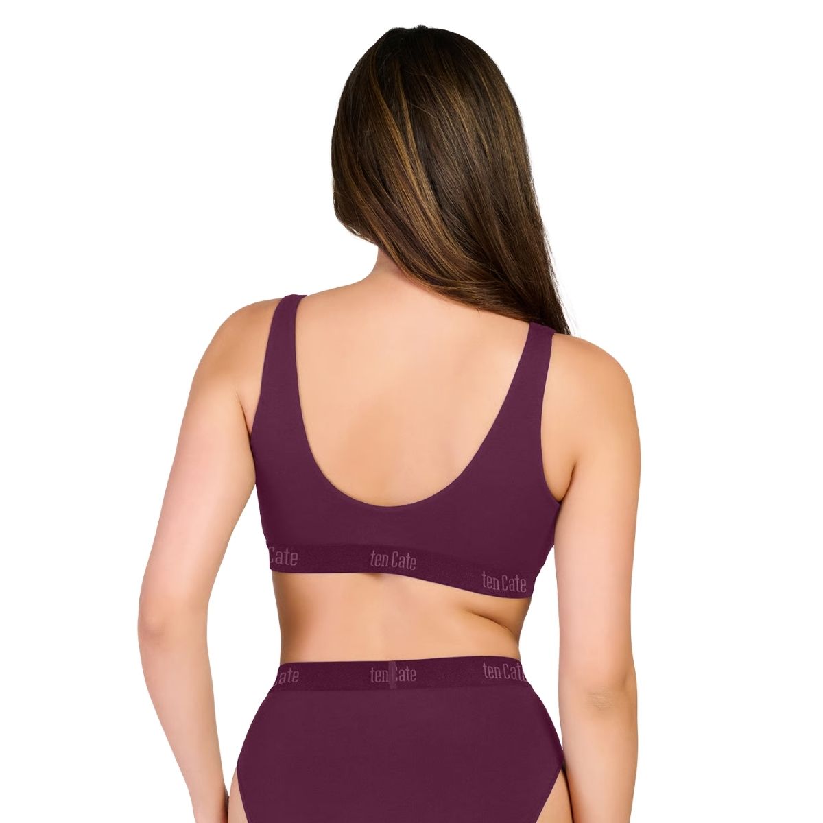 Ten Cate Comfort Modal bralette top, rød - 60873 - 6247 - Cherry Burgundy