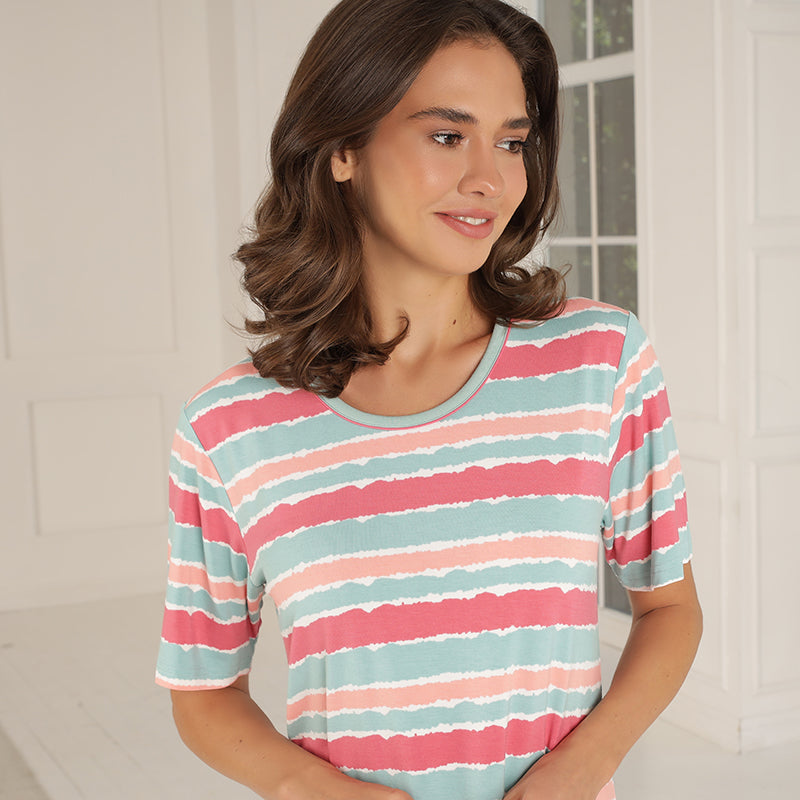 Lady Avenue Bamboo - Green Coral Aquarel - 62-602-686