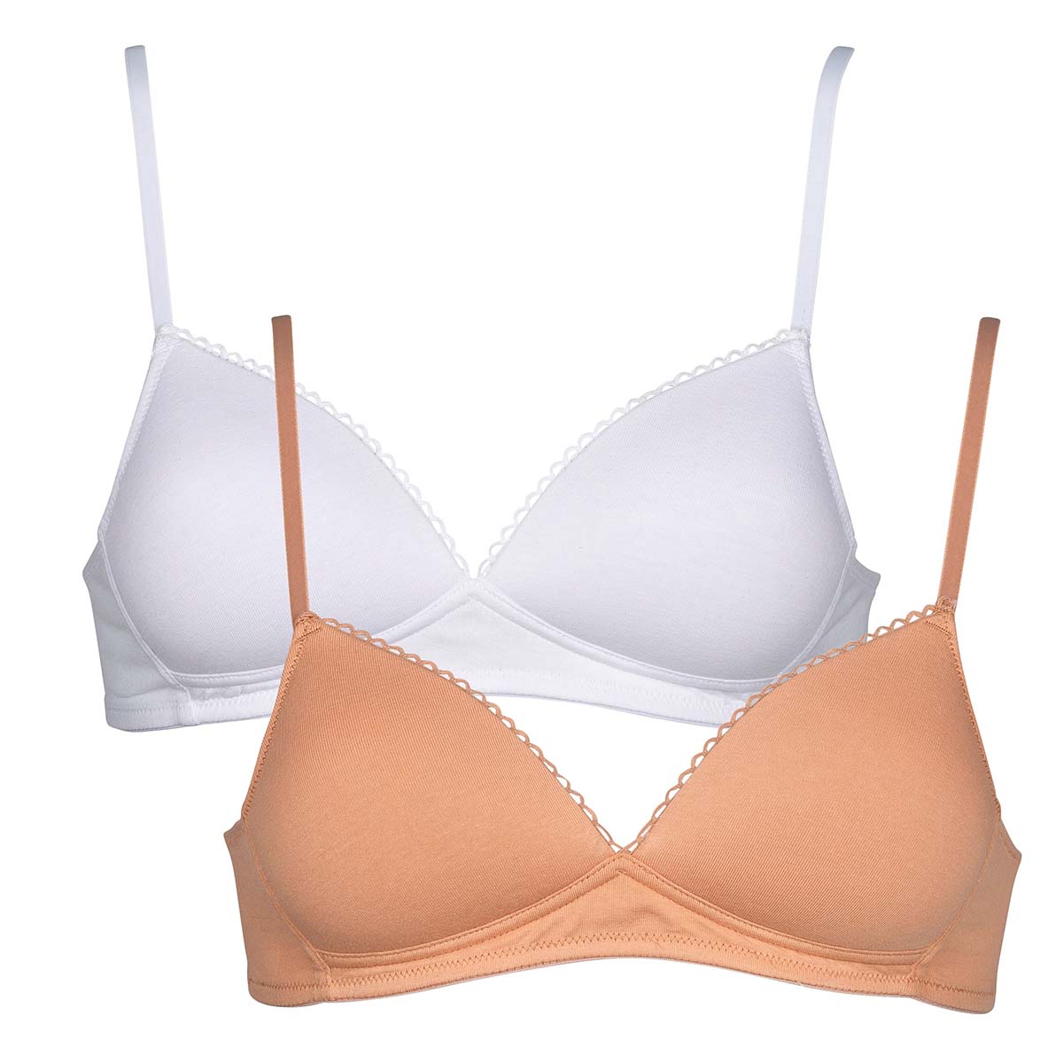 After Eden My Basic 2-pak BH uden bøjle, multi - 80.04.0001 - 018 - White / Powder