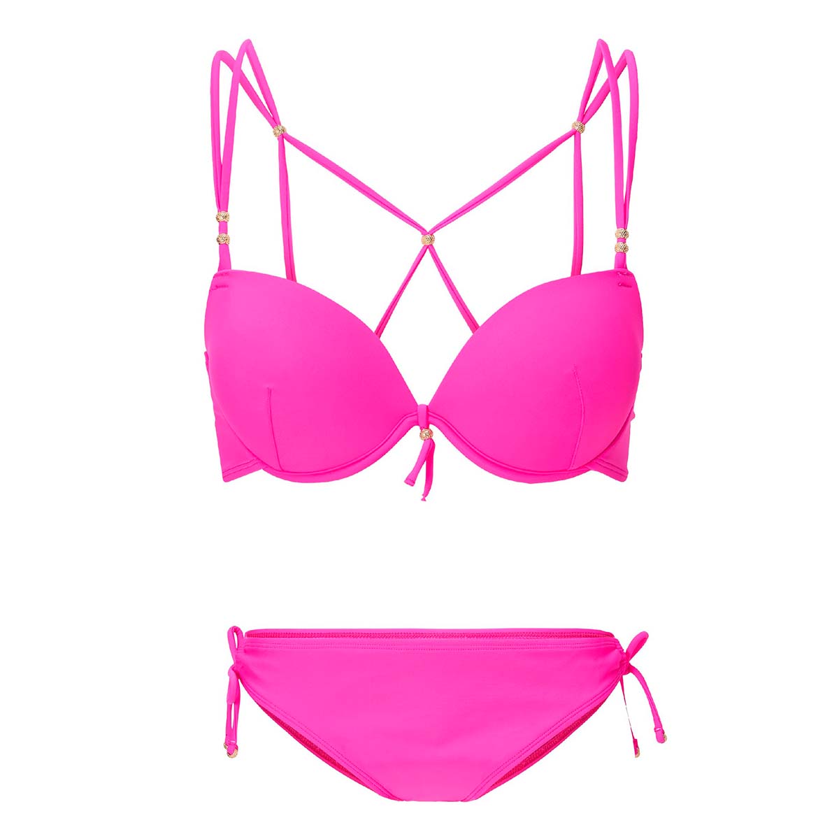 LingaDore bikinisæt, pink - 8207 - 67 - Hot Pink