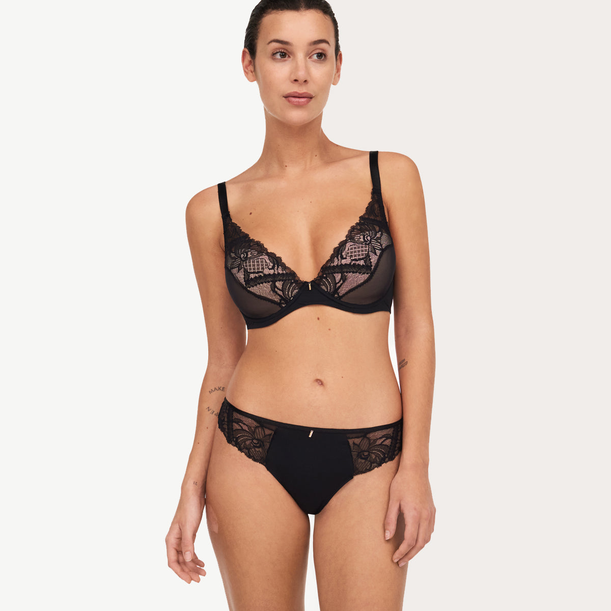 Chantelle Orangerie Dream T-shirt - Black - C17Q20-011