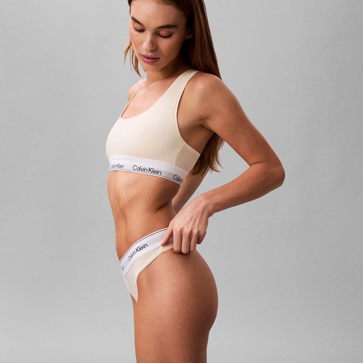 Calvin Klein Icon g-streng, gul - LV00QF8518 - ZRK - Pear Sorbet