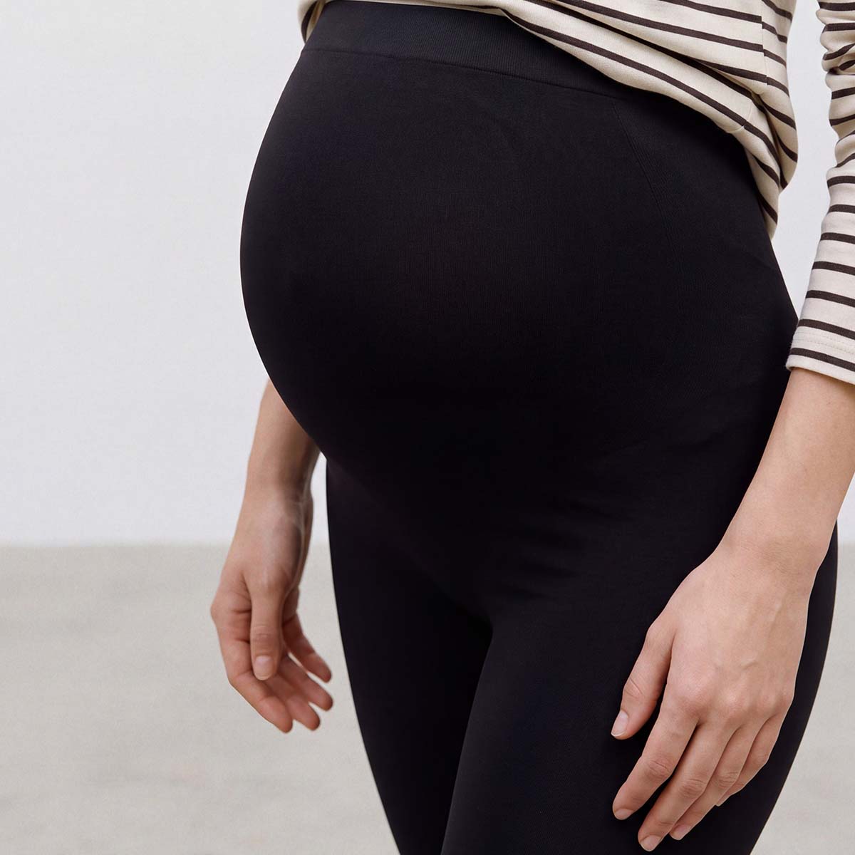 Mamalicious MLtia Jeanne graviditetsleggings, sort - 20011082 - Black - Black