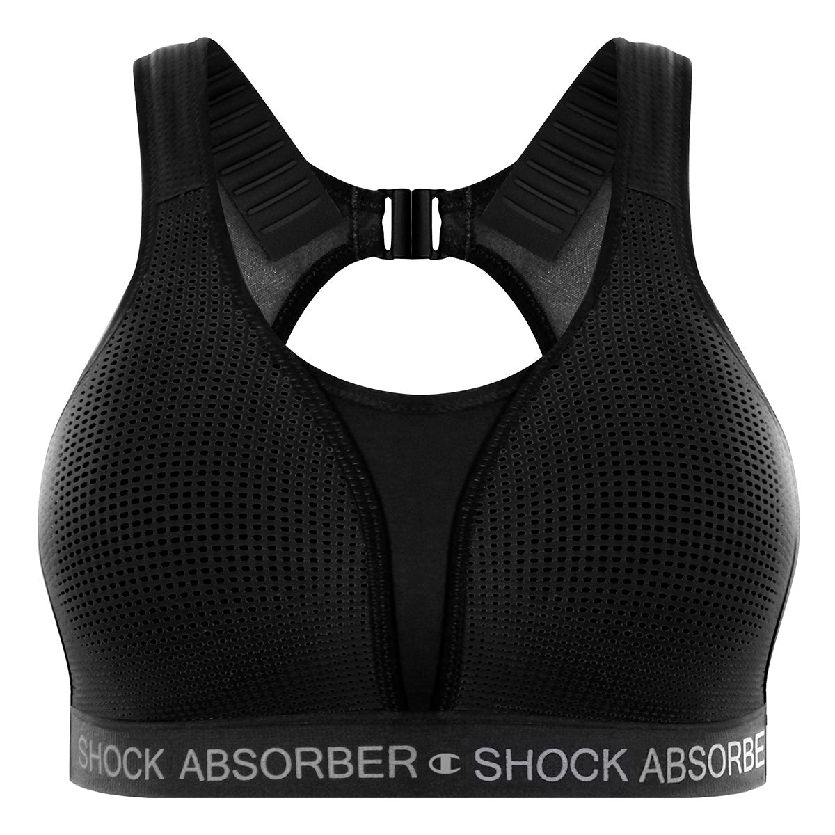 Shock Absorber Ultimate Run Padded sports BH, sort - U10057 - KK001 - Black