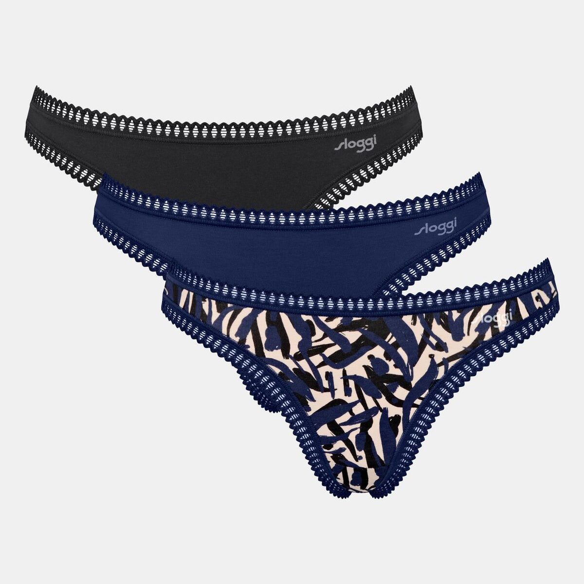 Sloggi GO Crush C3P - Blue Dark Combination - 10219704-M008