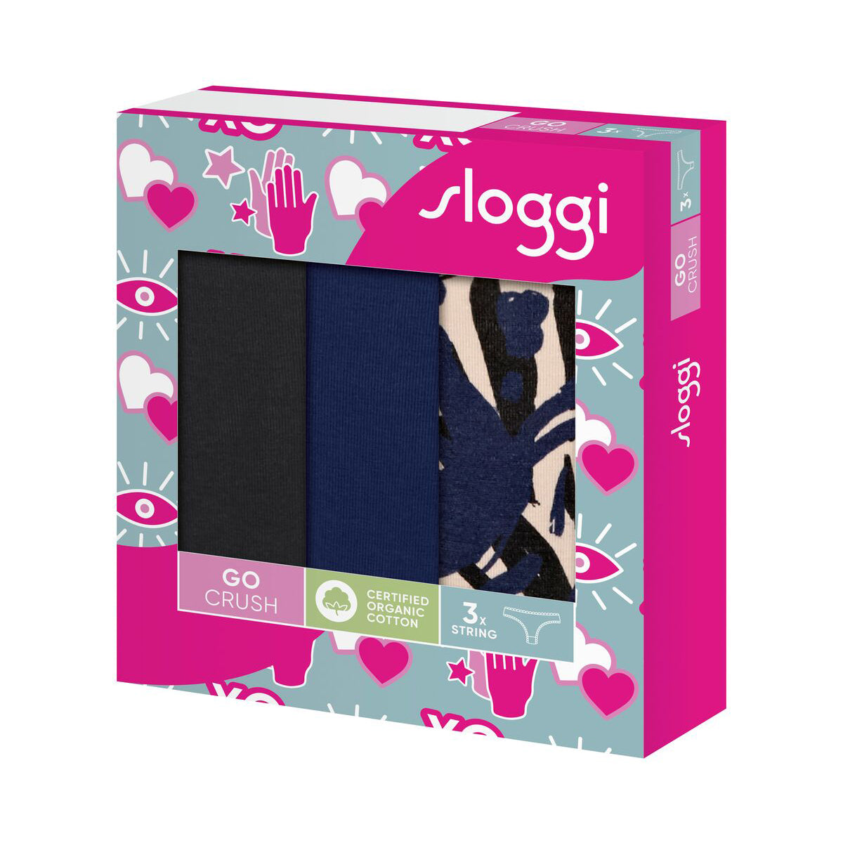 Sloggi GO Crush C3P - Blue Dark Combination - 10219704-M008