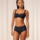 Triumph Body Make-Up Illusion Lace Shorty - Black - 10219748-0004