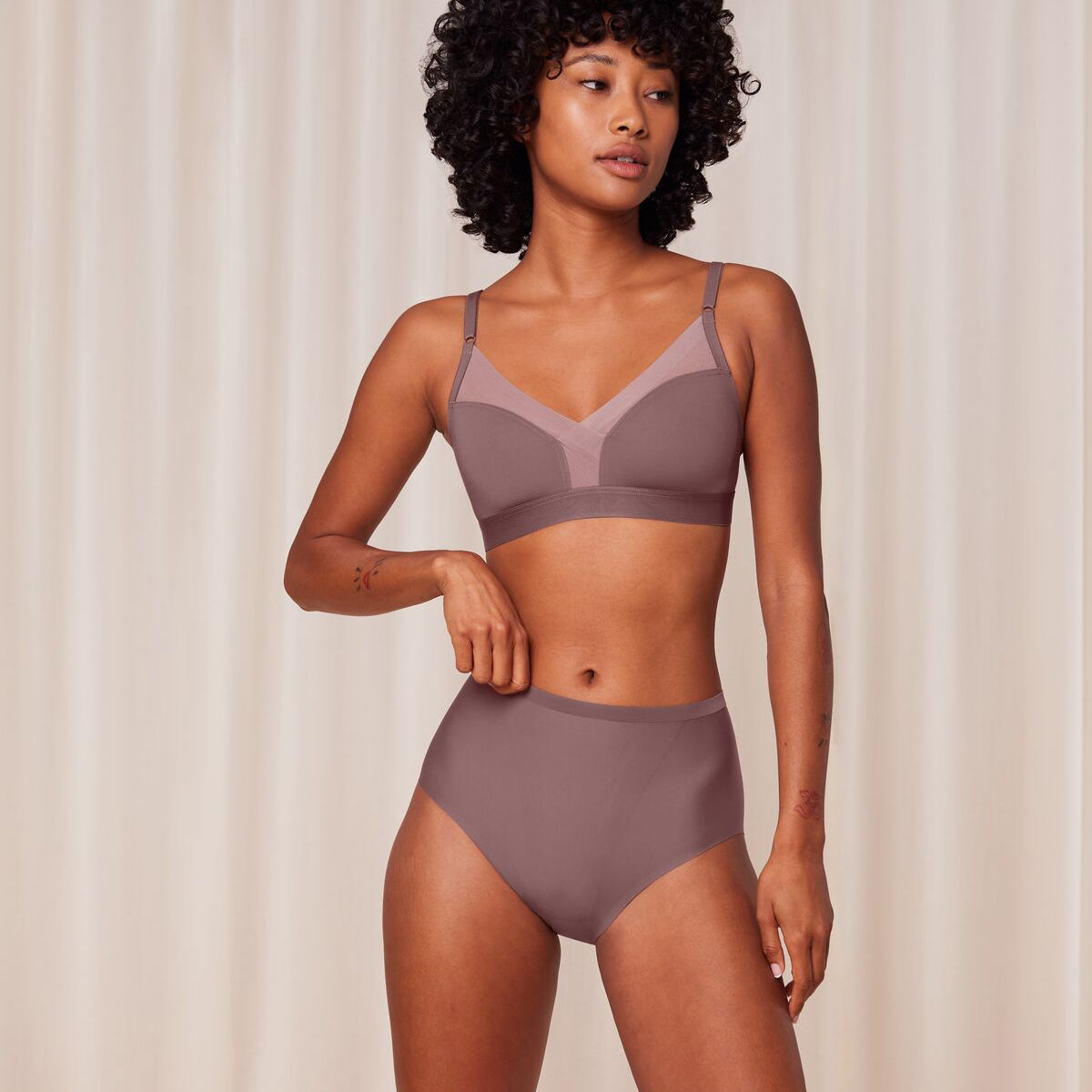 Triumph Shape Smart maxi trusse, lilla - 10209655 - 00UD - Rose Brown