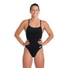 Arena Challenge badedragt uden bøjle, sort - 004766 - 550 - Black-White