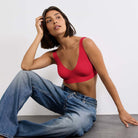 Sloggi Zero Feel 2.0 bralette top, rød - 10217728 - 00FZ - Shanghai Red