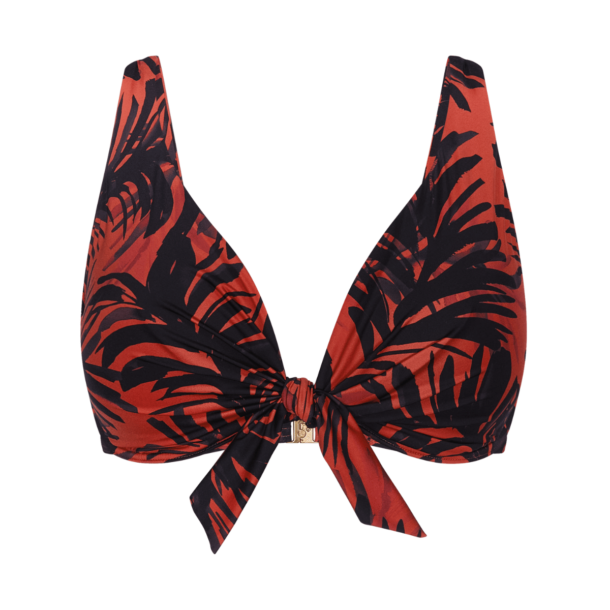 Triumph Summer Palm W bikini top med bøjle, orange - 10226601 - M004 - Brown