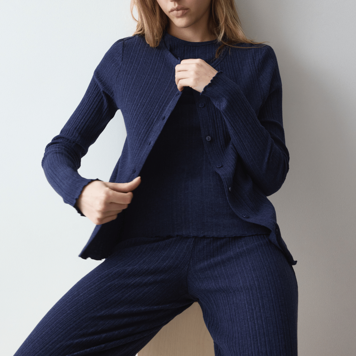 Triumph Versatile cardigan, blå - 10229184 - M008 - Blue