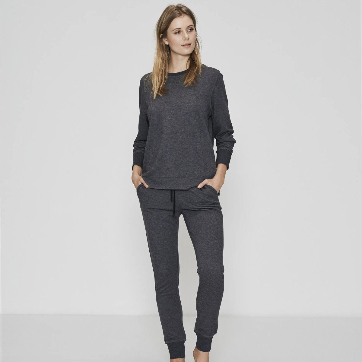 JBS of Denmark Sweat - Dark Grey Melange - 1270-14-8