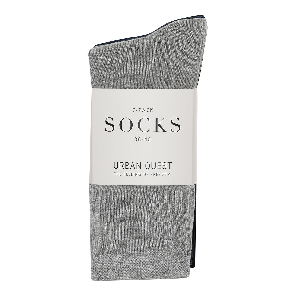 Urban Quest 7-pack Bamboo - Mix - 15503-MIX GREY MELANGE, NAVY, BLACK
