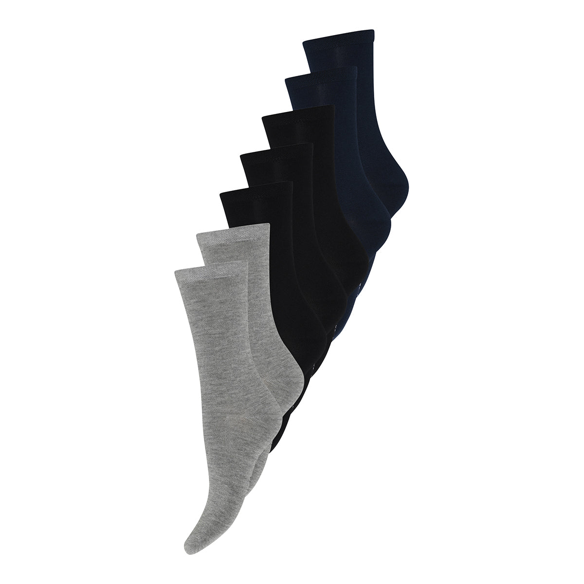 Urban Quest 7-pack Bamboo - Mix - 15503-MIX GREY MELANGE, NAVY, BLACK