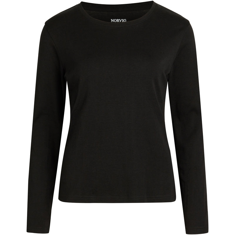 Norvig Ladies O-Neck - Black - 1555-SORT