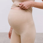 Mamalicious MLtia Jeanne gravidtetsshorts, beige - 20011101 - Mellow Buff - Mellow Buff