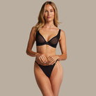 Hunkemöller Mesh Essentials - Caviar - 206237-Caviar