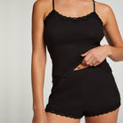 Hunkemöller Short Rib - Caviar - 206605-Caviar