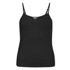 Lady Avenue Silk Jersey Camisole Lace - Black - 23-10421-02