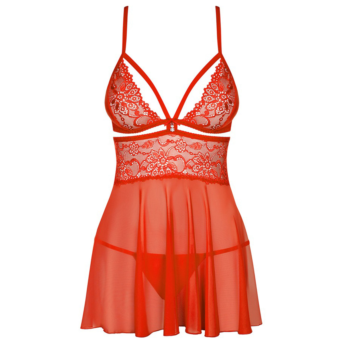 Obsessive Babydoll & - Red - 2741296