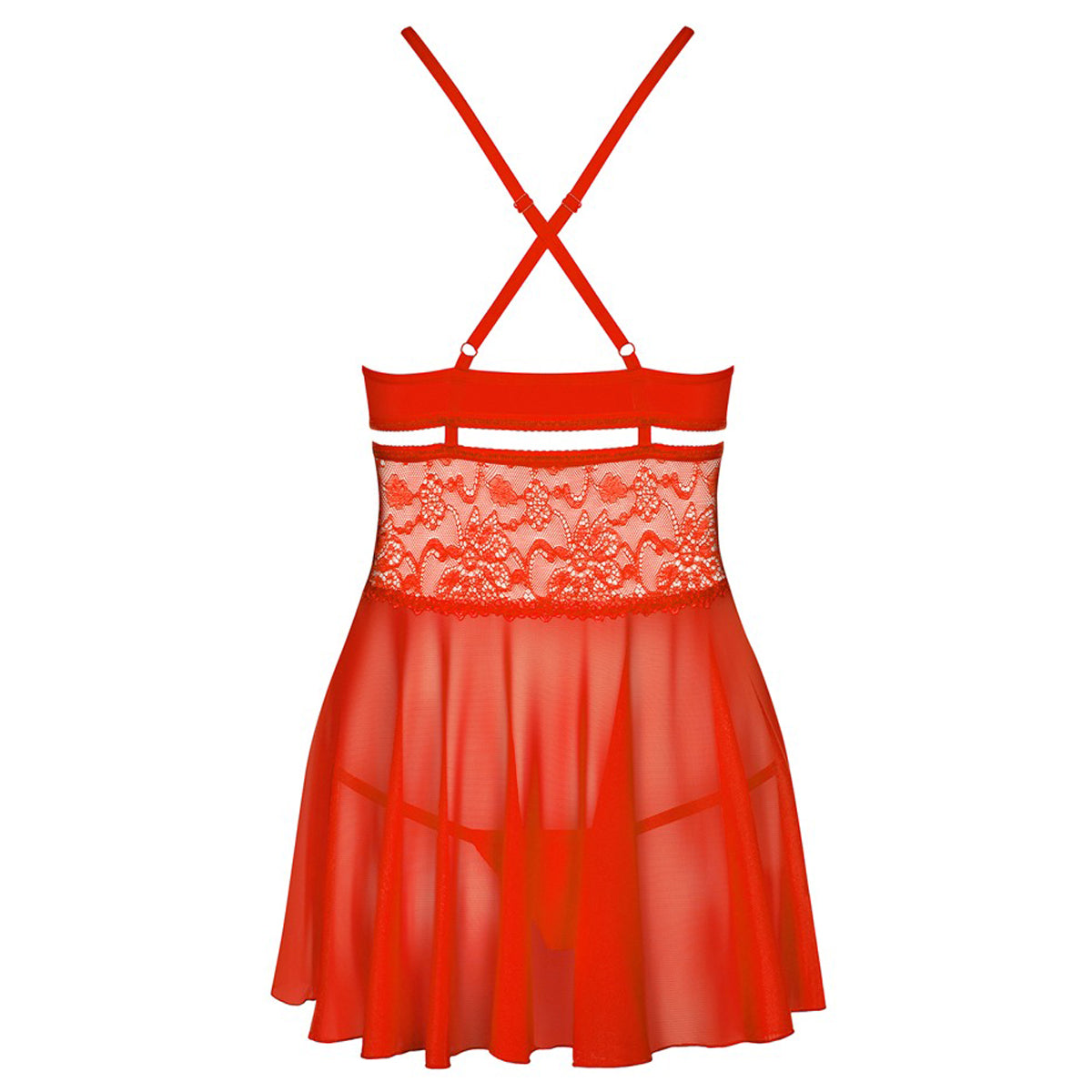 Obsessive Babydoll & - Red - 2741296