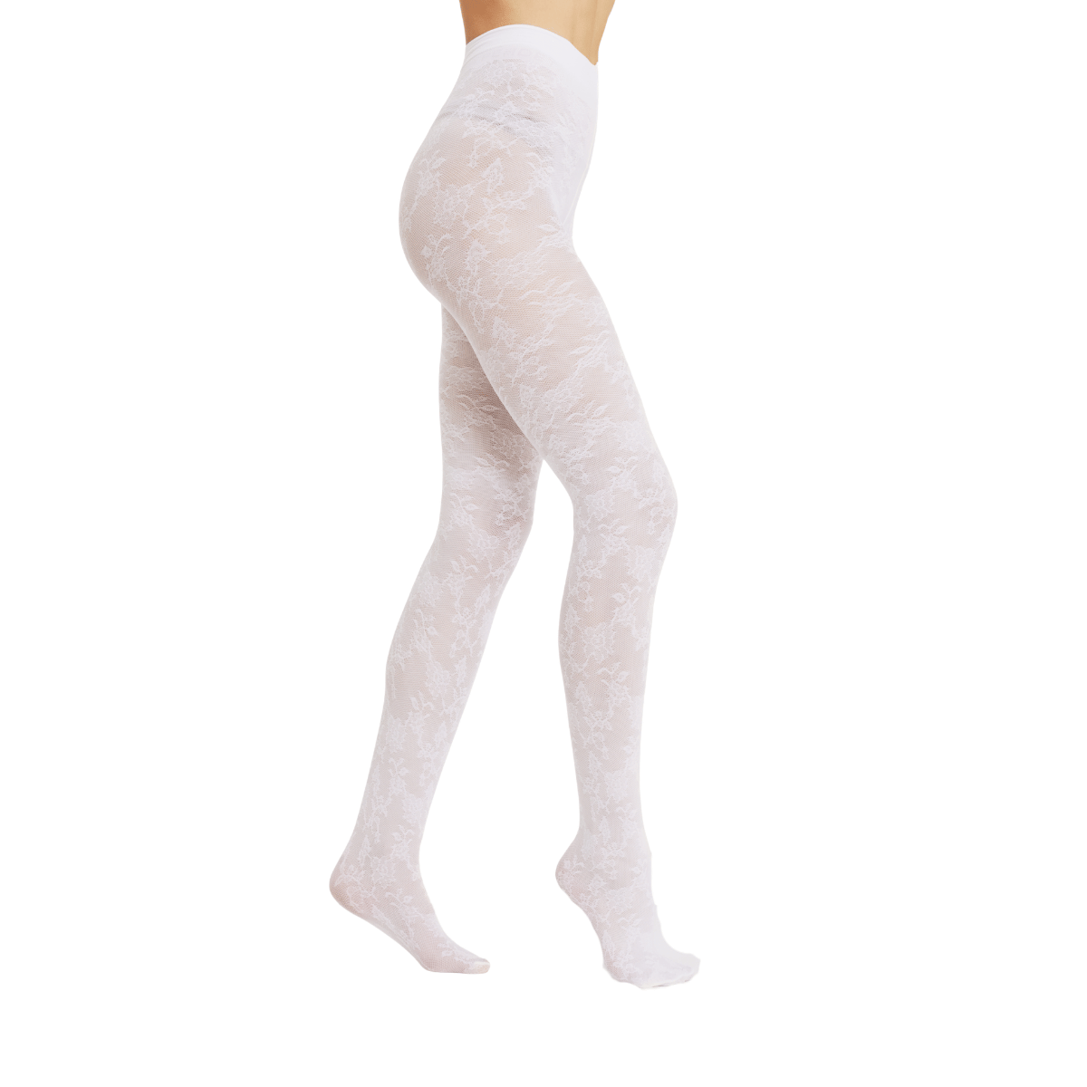 Hype The Detail strømpebukser, hvid - 3-16092-77 - 9001 - White