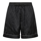 Hype The Detail Satin Short Set - Black - 3-800-40-9