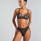 Hunkemöller Lea Lace - Caviar - 300426-Caviar