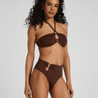 Hunkemöller Madrid bikini top uden bøjle, brun - 305175 - CHICORY COFFEE - Chicory Coffee