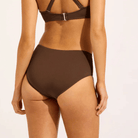 Seafolly Collective maxi bikinitrusse, brun - 40586-942 - DARK CHOC - Black