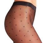 Falke Dot strømpebukser, sort - 40685 - 3009 - Black