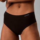 Calvin Klein Invisibles Microfibe 3-pak hipster trusse, sort - LV00QD5417 - UB1 - Black/black/black