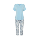 Lady Avenue Bamboo pyjamas, lyseblå - 63-815 - 676 - Blue Safari