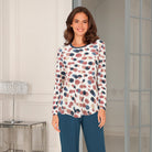 Lady Avenue Bamboo - Blue/Red - 78-1492-1052