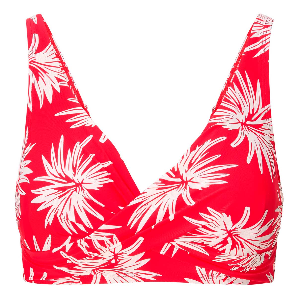 LingaDore Fresh Flowers bikini top med bøjle, rød - 8203A-1 - 343 - Leaf Stripe