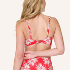 LingaDore Fresh Flowers bikini top med bøjle, rød - 8203A-1 - 343 - Leaf Stripe