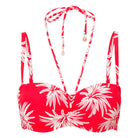 LingaDore Fresh Flowers bikini top med bøjle, rød - 8203BC - 343 - Leaf Stripe
