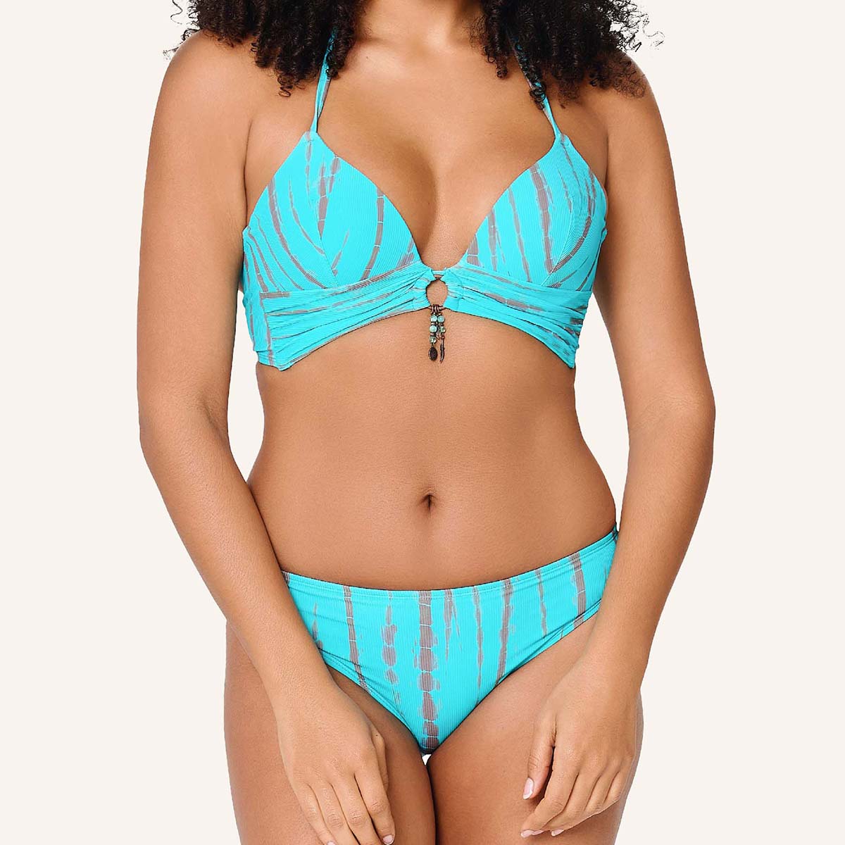 LingaDore Ocean Obsession bikinisæt, turkis - 8209 - 346 - Turqoise Tye Die