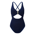 LingaDore A Touch Of Gold Shine badedragt uden bøjle, blå - 8216SS - 353 - Admiral Blue