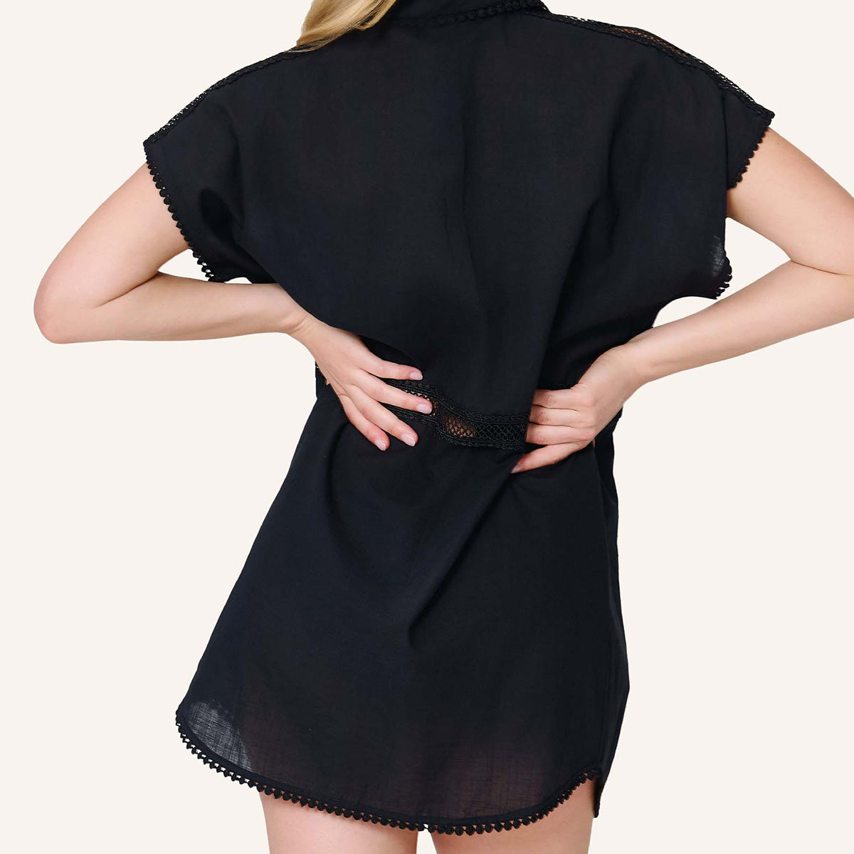 LingaDore Comfy days strandkjole, sort - 8232 - 02 - Black