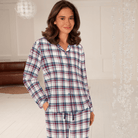Lady Avenue Cotton Flannel - Blue/Red Checks - 83-2087-1061
