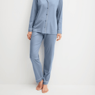 Calida Night Lovers pyjamas, blå - 43629 - 395 - Aura Blue